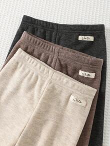 Cozy Pixies 3件套女婴装饰针织腰带保暖内衬打底裤套装