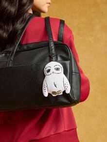 HARRY POTTER X SHEIN 1 件 Hedwig 可爱毛绒吊坠，猫头鹰形状，可挂在包包、钥匙、装饰钥匙扣吊坠上 - 白色 - 查看 4