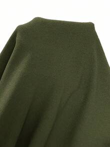 SHEIN CURVE+ Vestito felpa sportivo casual oversize con cappuccio e orlo curvo, adatto per autunno/inverno, taglie comode per donna