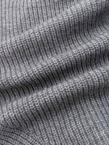 EgrlEra Cárdigan de mujer de cuello en V simple y dulce con mangas acampanadas, suéter de punto gris - Gris - Ver 6