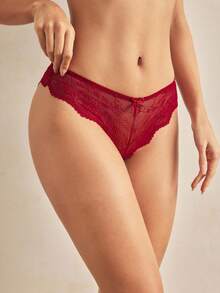 Charlaine 3pcs/Pack Women Lace Trim Panties - Multicolor - View 5
