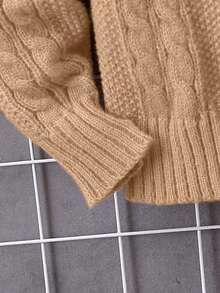 Pulls col rond manches longues de couleur unie pour garçons pré-adolescents