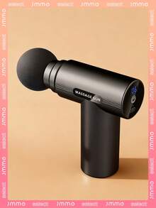 JMMO 1pc Mini Portable Massage Gun LED Multiple Speed Adjustable Fascia Gun, Hand Held Body Back Muscle Massager Extra Long Endurance Fascia Stick Vibrater Massager Massageador,800mAh