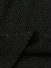 RueChic Men 2pcs Multi Pack Rib Knit Casual High Neck Slim Fit Sweater - Black and White - View 16