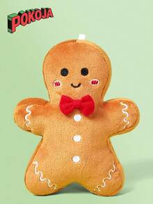 姜饼人毛绒玩具公仔，创意圣诞枕头毛绒玩偶，圣诞礼物 - 多色 - 查看 3