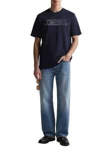 Diesel Men's T-Shirts Navy Blue - Navy Blue - View 3