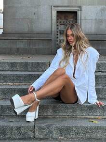 Cuccoo CUCCOO LuxiPop Tacones altos con plataforma impermeables de tacón grueso y sexy para mujer, adecuados para Halloween, Navidad, fiestas y salidas nocturnas