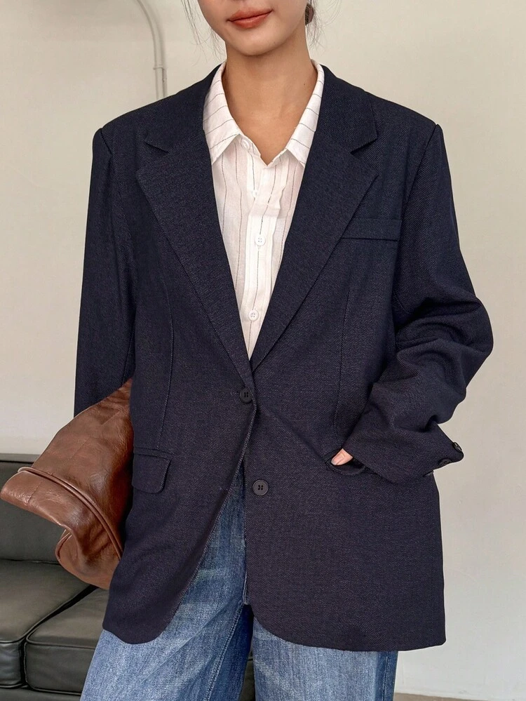 Women's Lapel Loose City Casual Blazer Business Attire