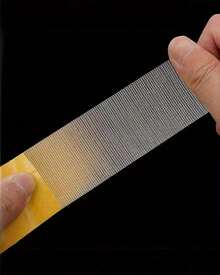 Super Strong Double-Sided Fiberglass Mesh Tape 1.18" X 787" Waterproof Transparent Adhesive For Walls Glass Fabric Wood Metal DIY Home Office School Use - Yellow - View 3