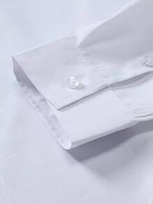 Manfinity Mode Koszula męska Manfinity Plus Size, prosta, biznesowa, casualowa, z długim rękawem, jesienna flanelowa, męska, elegancka, biznesowa, casualowa, męska, biała, eleganckie koszule dla mężczyzn, luksusowe koszule, biała i szara koszula męska, zarobki