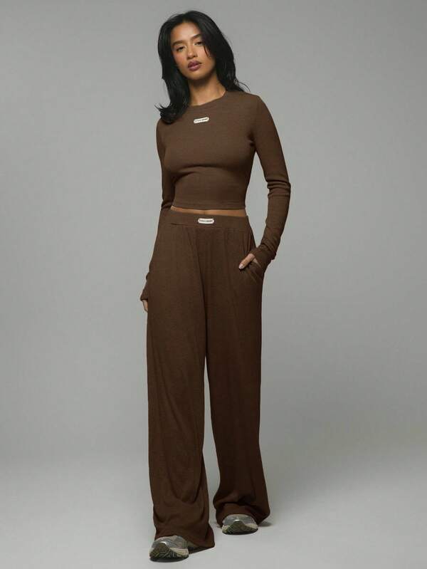 Musera Sport Thick Waistband Lounge Pants Vacation  Airport, Casual Active, Padel, Tennis, Pickleball Fall, Autumn, Winter, Back To School Christmas Christmas Evening