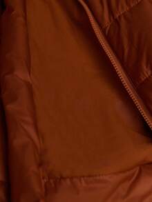 Revavyn 法式浪漫收腰喇叭下摆女式短款加厚棉服外套，冬装时尚 - 黃色 - 查看 7