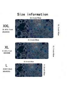 1PC Blue Flower Mouse Pad Aesthetic Design Large Desk Mat With Nature Non-SlipDesk Pad Keyboard Pad, For Work Game Office Home Woman Friend Gifts Back To School Gaming Mouse Pad - Multicolor - View 2