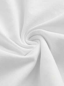 Claim Dot 白色針織男士圓領短袖T恤