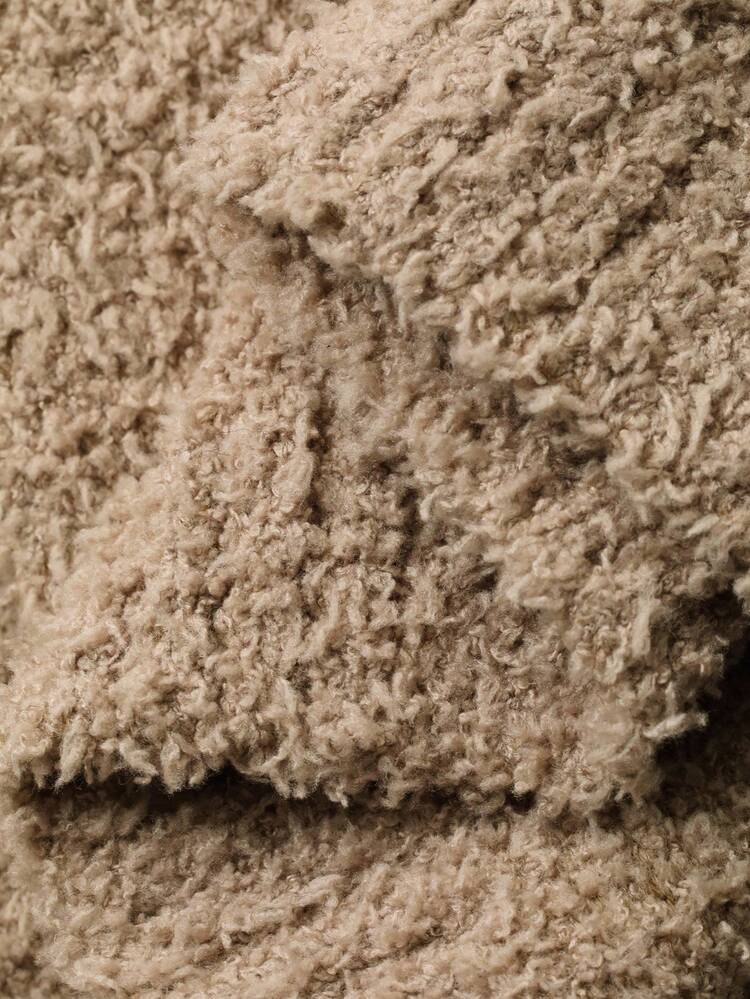 Solid Color Khaki Top & Pants Matched With Men's Loungewear Set, Autumn Pajama, Fall Winter Clothes