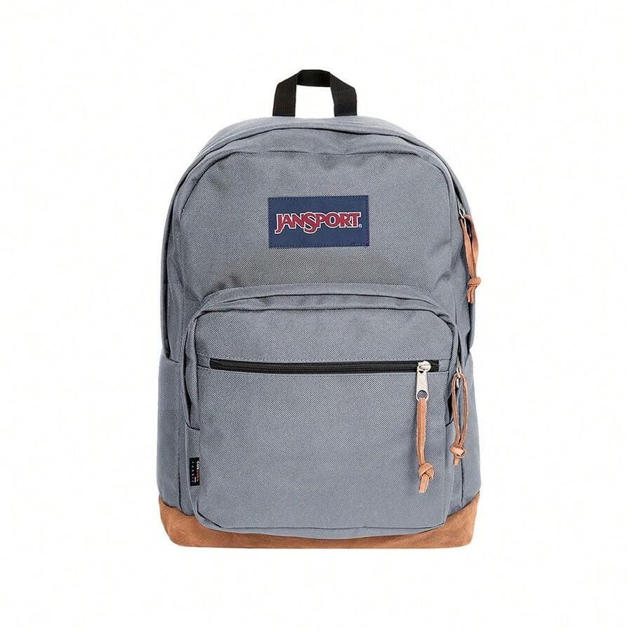 JanSport Right Pack Unisex Backpack Navy - Grey - View 1