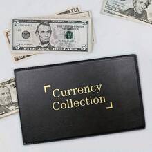 货币收藏册、现金存款簿、存款夹、现金簿、票据分类帐和储蓄簿，专为收藏家管理现金和纸币而设计。 - 黑色 - 查看 3