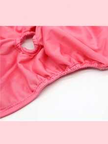 1pc Solid Color Pet Sanitary Pants For Small Medium Dogs - Hot Pink - View 5