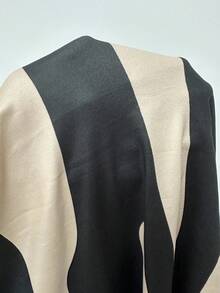 SHEIN BamGlam Women's Vacation Ruched Mermaid Hem Skirt - Black - View 7