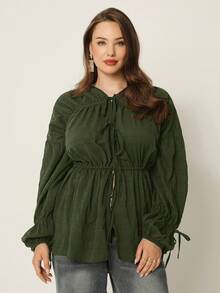 Auralis 大码女式可爱衬衫，黑色长袖衬衫，娃娃上衣，夏季开衫，女士秋装，夏季宽松上衣可爱上衣外出上衣女士可爱夏季上衣