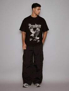 Musero Short Sleeve Boxy Fit Graphic T Shirt Summer Autumn/Fall