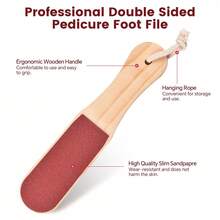 1 pièce Pierre ponce Lime à pied, Râpe à pied double face Outil de pédicure professionnel, Meilleur outil de soins des pieds