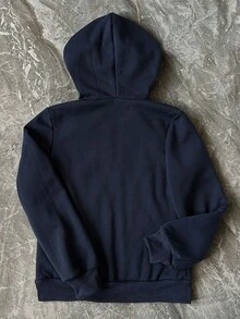 Noixe New Letter Embroidery Casual College Style Fashion Comfortable Women Jacket Hoodie