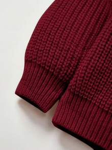 Cozy Pixies Maglione casual con collo a giro, maniche lunghe, per neonati in autunno/inverno