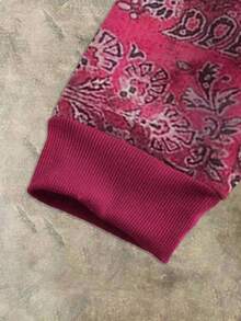 Manfinity Men's Casual All-Over Print Hoodie Sweatshirt, Autumn/Winter, Long Sleeve Top - Multicolor - View 3