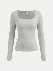 Girlism Bộ 3 áo thun dệt kim dài tay cổ tròn màu trơn dễ phối đồ cho nữ tuổi teen, thích hợp mặc mùa thu/đông. - Nhiều màu - Xem 6