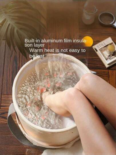 1PC Foldable Portable Insulated Foot Bath Bucket Tray 2 Sizes Home Spa Travel Camping Washbasin Outdoor Foot Soak Tub For Sports Relaxation Gift Cold Hot Therapy Storage Body Care Waterproof Lightweight Durable Easy Carry Compact Design Space Saving Comfortable Soothing Stress Relief Reusable Multi Purpose Indoor Outdoor Use Winter Summer
