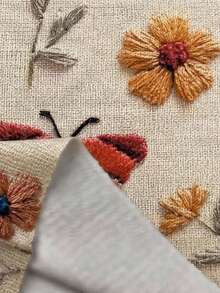 EMERY ROSE 女士昆虫与花卉印花长袖休闲圆领上衣，适合春秋季节