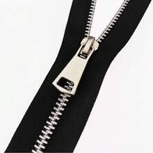 5条装单拉/双拉闭口金属拉链 #5，多种颜色可选，适用于服装裁剪和缝纫工艺 - 闭口设计，单拉/双拉黄铜拉链头，适用于夹克和手工艺品 - 黑色、金色、银灰色 - 5# 金屬 - 查看 13