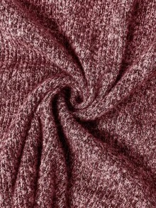 SHEIN Top d'allaitement décontracté à col roulé, manches longues, couleur unie, automne