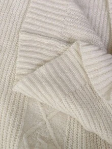 EMERY ROSE Women's Zip Collar Drawstring Pullover Sweater - Apricot - View 7