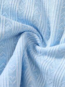 SHEIN Newborn Unisex Baby Long Sleeve Bear Print Top Fall Winter