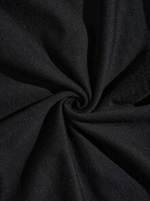 Comfylo Falda De Talla Grande Para Mujer De Color Sólido Y Diseño Sencillo - Negro - Ver 7