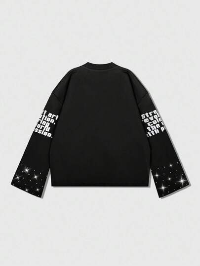 Street Life Men's Gothic Horror Element Print Pullover Hoodie