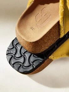 Solecia صندال نسائي أصفر بكعب منصة - أصفر - مشاهدة 4