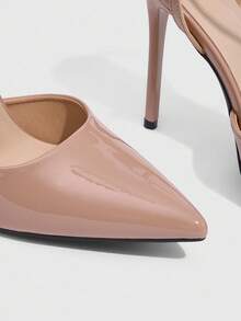 CUCCOO SZL Women's Fashion Ankle Strap Buckle Pointed Toe Stiletto High Heel Pumps, Suitable For Commuting, Dating, Parties And Other Occasions For Christmas Spring Shoes - Apricot - View 6