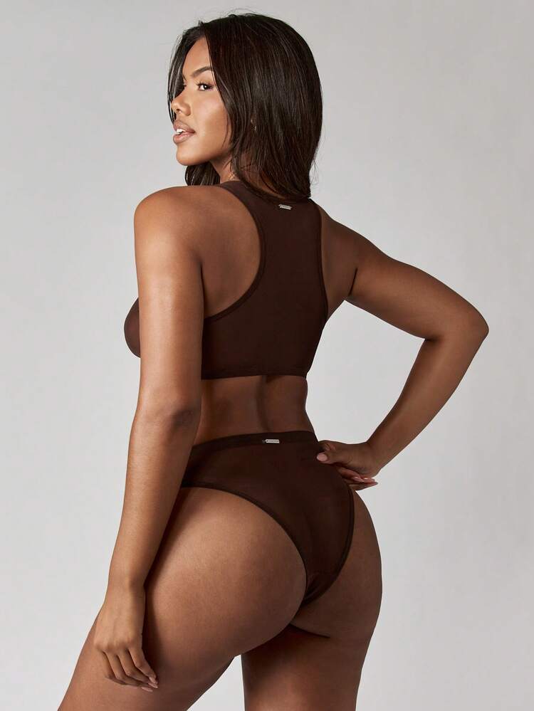 Missguided x Playboy Luxurious Mesh Lingerie Set Semi-Sheer Bralette High Cut Panty Strappy Design Classic Icon Logo Sleek Modern Seamless Fit Intimates Underwear Chic Elegant Collection