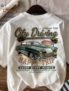 Claim Dot 白色針織男士圓領短袖T恤