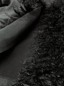 Sunspun Plus Size Fur Collar Waist Cinched Long Sleeve Coat