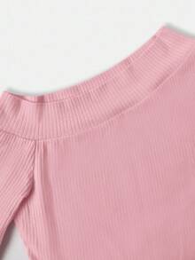 FavEase مجموعة من 2 قطعة، ملابس علوية بأكمام ضيقة مقلوبة وبنطال ذو خصر عالي وجرس، ملابس نسائية متعددة الاستخدامات للارتداء في المكتب والرياضة والمنزل، مناسبة للخريف والشتاء - وردي - مشاهدة 7