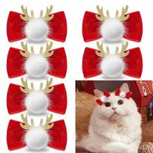 1/2pcs Pet Dog Cat Deer Themed Hair Clips, Suitable For Daily Use/Christmas