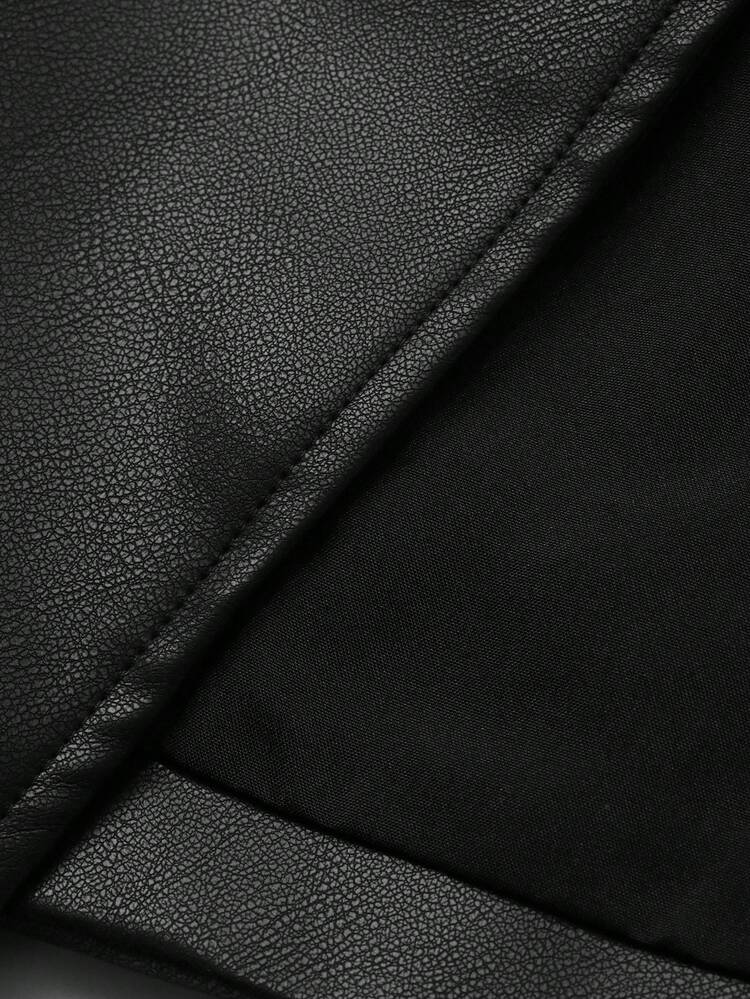 Women's PU Leather Mid-Length Windbreaker Jacket, Casual & Versatile Women Coats