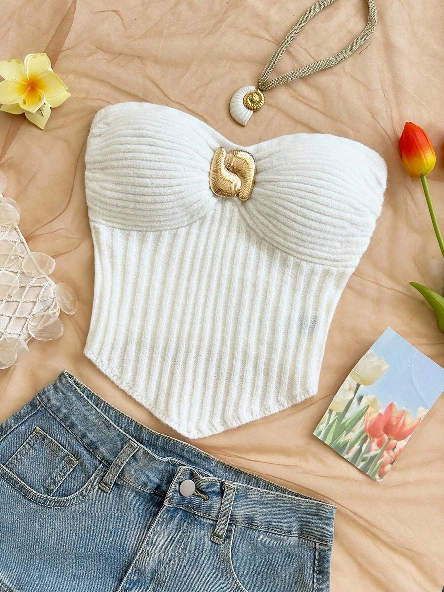 Soleia صدرية كروشيه مزخرفة للنساء، جذابة للحفلات والمواعيد والشاطئ والأجازات الصيفية وحفلات الزفاف وحفلات الشاي والرحلات البحرية والرحلات الحضرية والرحلات البوهيمية والمهرجانات الموسيقية