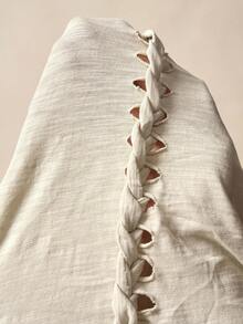 Bohemela T-shirt ample en tricot à col ras-du-cou, manches longues, couleur unie, style bohème décontracté pour l'automne, pour femmes