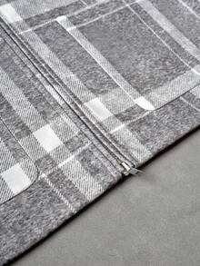 Manfinity Hypemode Men's Casual Plaid Overcoat, Autumn/Winter - Multicolor - View 2