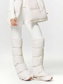 GLOWMODE Jachetă pufoasă PolarPlay, moale, caldă, rece, hidrofugă, ușoară, cu manșete reglabile, talie, mâneci detașabile, guler, toamnă și iarnă, pentru exterior, zilnic, casual